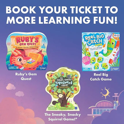 Educational Insights Time to Fly - Telling Time Board Game, Toddler Learning Clock Toy, Preschool Board Games, Number Recognition, Learn to Read Digital and Analog Clocks for Kids Ages 4+