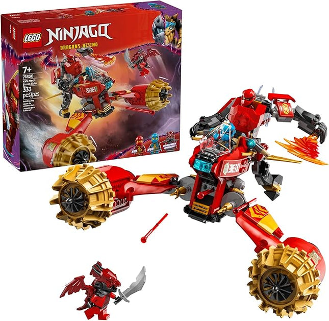 LEGO NINJAGO Kai's Mech Storm Rider Action Figure - Pretend Play Building Toy for Boys and Girls, Ages 7+ - Ninja Toy for Kids with 3 Minifigures - Gift Idea for Birthdays - 71830
