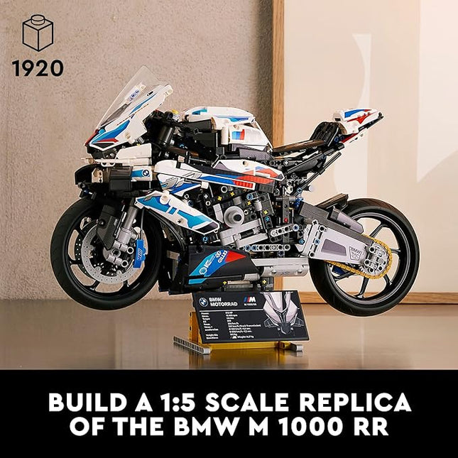 LEGO Technic BMW M 1000 RR 42130 Motorcycle Model Kit for Adults, Build and Display Motorcycle Set with Authentic Features, Motorcycle Gift Idea