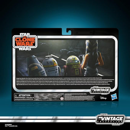 STAR WARS The Vintage Collection Escape from Order 66, The Clone Wars, Ahsoka Tano & Droids 3.75 Inch Collectible Action Figure 4-Pack (Amazon Exclusive)