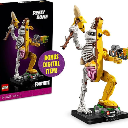 LEGO Fortnite Peely Bone - Collectible Fortnite DIY Kit for Adults, Ages 18+ - Building Set for Home Decor, Office or Bedroom - Gift Idea for Fans of Video Game - 77072