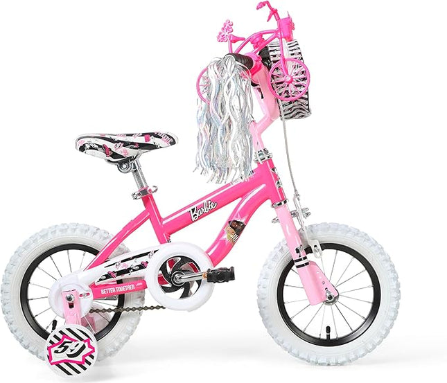 Dynacraft Barbie 12-18 Inch Girls BMX Bike for Age 3-9 Years - Fun and Stylish Design, Sturdy and Durable, Perfect for Kids Learning to Ride, Easy to Assemble, Ideal for Young Riders