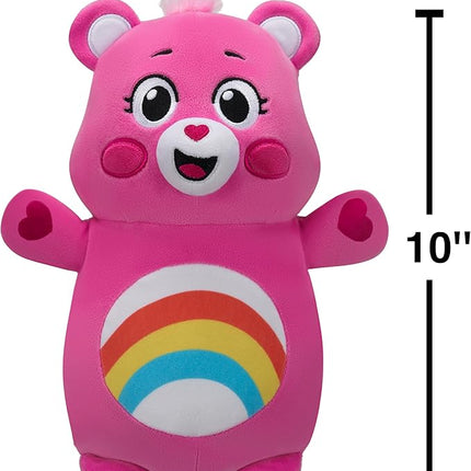 Squishmallows Original "Care Bears" 10in Cheer Bear HugMees – Ultrasoft Official Jazwares Plush (Medium-Sized)