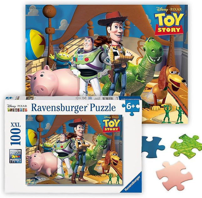 Ravensburger - Disney Pixar Toy Story - 100 Piece Jigsaw Puzzle - Favorite Cast from The Movie - Bright Image of Woody & Friends - Premium Quality - Ideal Gift - Screen-Free Fun - Children Age 6+