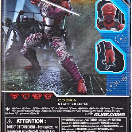 G.I. Joe Classified Series #121, Night-Creeper, Collectible 6-Inch Ninja Action Figure with 10 Accessories