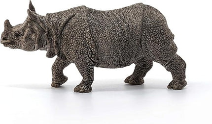 Schleich Wild Life, Animal Figurine, Animal Toys for Boys and Girls 3-8 Years Old, Indian Rhinoceros, Ages 3+