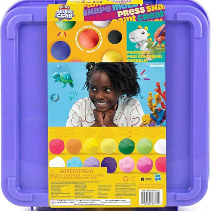 Play-Doh Air Dry Clay Case, Scented Variety Pack, 13 Air-Dry Clays, Fun Molds, Wiggly Eyes, and Sculpting Tool, Arts and Crafts Supplies, Modeling Clay, Fun Kids Activities, Pottery