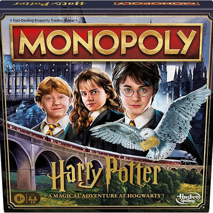 Monopoly Harry Potter Edition Board Game | A Magical Adventure at Hogwarts | Ages 8 and Up | 2 to 6 Players | Family Games | Gifts for Kids and Adults
