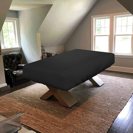 Covers & all Air Hockey Table Cover 18 Oz Waterproof - 100% UV & Weather Resistant Outdoor Table Cover with Elastic for Snug Fit (88" W x 44" D x 15" H Inches, Black)