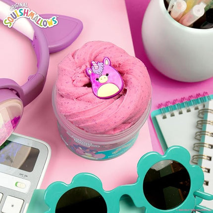 Original Squishmallows Premium Cloud Slime - Lola The Unicorn, Cotton Candy Scent