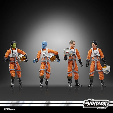STAR WARS The Vintage Collection X-Wing Pilot 4-Pack, Ahsoka 3.75 Inch Collectible Action Figures