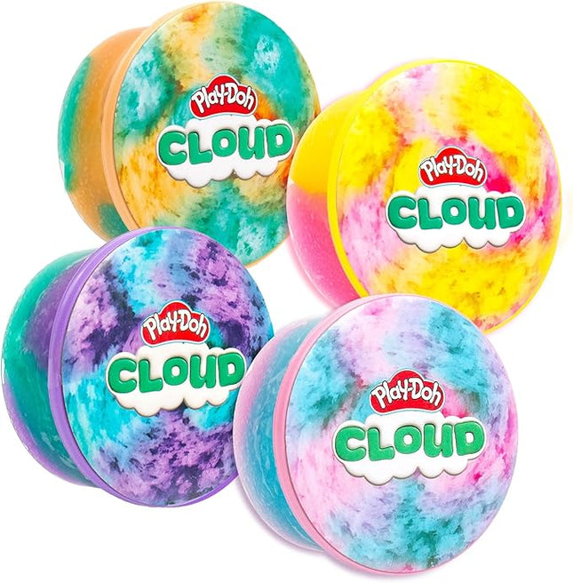 Play-Doh Scented Cloud, 4-Piece Bundle Pack, Play Doh Kit, Popular Kids Toys, Party Favors for Ages 8-12, Playdoh Compound & Bulk Packs, Kids Gifts 8-12