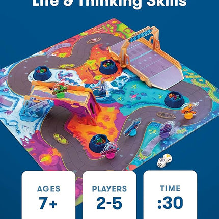 SimplyFun Crystal Cup Rally - Educational Kids Game - Develops Reasoning Skills, Planning, & Strategic Thinking - 2-5 Players, Ages 7 & Up