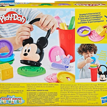 Play-Doh Disney Junior Mickey Mouse Clubhouse, Happy Stackable Toy Set, Preschool Toys, Arts & Crafts Gifts for Kids 2+