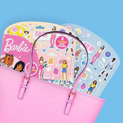 Horizon Group USA Barbie Puffy Sticker Playset, 75 Reusable Stickers, 2-Sided Beach Play Scene, Travel-Friendly, Ages 3+