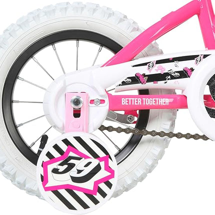 Dynacraft Barbie 12-18 Inch Girls BMX Bike for Age 3-9 Years - Fun and Stylish Design, Sturdy and Durable, Perfect for Kids Learning to Ride, Easy to Assemble, Ideal for Young Riders