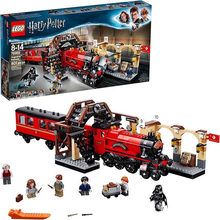 LEGO Harry Potter Hogwarts Express 75955 Toy Train Building Set includes Model Train and Harry Potter Minifigures Hermione Granger and Ron Weasley (801 Pieces)