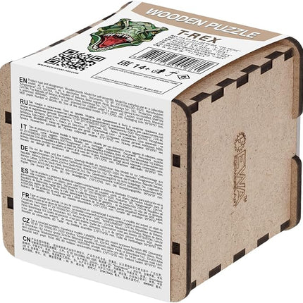 EWA Home Décor – T-Rex Small 80 Pieces – Wooden Jigsaw Puzzle for Adults – Perfect for Artistic Home Decoration and Mindful Relaxation