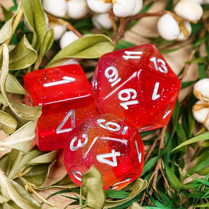 HDdais 7PCS Lesbian-Pride Polyhedral DND Dice Set, Homosexual Flag D&D Dice for RPG and Other Table Games