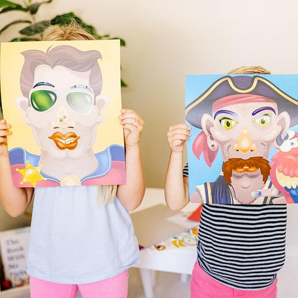 Melissa & Doug Make-a-Face Sticker Pad - Crazy Characters, 20 Faces, 5 Sticker Sheets