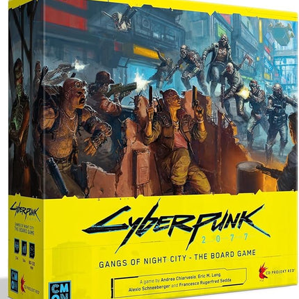 CMON Cyberpunk 2077: Gangs of Night City Board Game - Conquer Night City in This Immersive Sci-Fi Strategy Game! Adventure Game, Ages 14+, 1-4 Players, 90-120 Min Playtime, Made