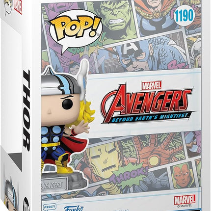 Funko Pop & Enamel Pin: The Avengers: Earth's Mightiest Heroes - 60th Anniversary, Thor with Enamel Pin - Marvel Comics - Amazon Exclusive - Collectable Vinyl Figure - Gift Idea - Superheroes Fans