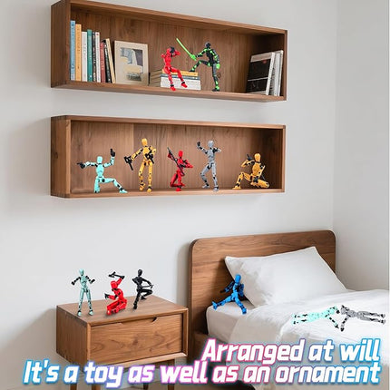 T13 Model13 Action Figure,Magnetic Travel Toys for Kids,Model Lucky 13 Movable Figures,Multiple Gestures and Play Styles,Tabletop Decorations and Gifts for Gaming Enthusiasts. (Luminous)