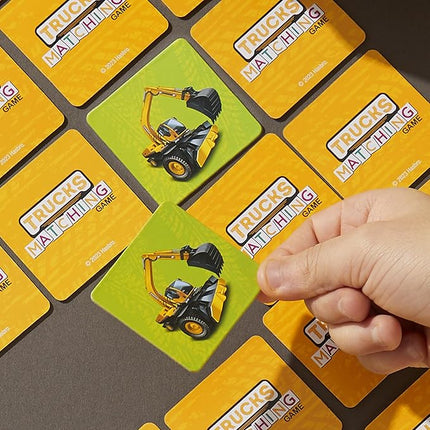 Hasbro Gaming Trucks Matching Game, Fun Preschool Board Game for 1+ Players, Memory Card Games for Kids, Set, Ages 3+ (Amazon Exclusive)