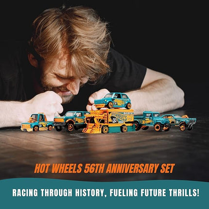 Worldwide Nutrition Bundle Compatible with Hotwheels 56th Anniversary Pearl and Chrome Toon’d ‘83 Chevy Silverado - Cartoon-Inspired Design Diecast Construction Model