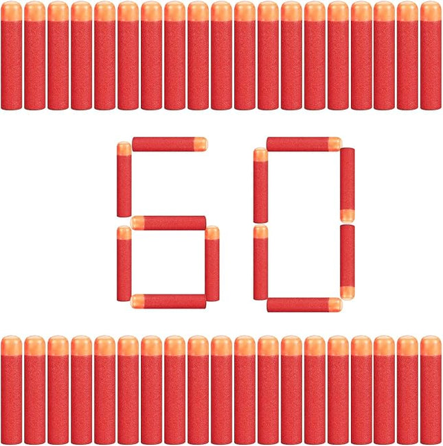 60 PCS Mega Dart Refill Pack 9.5CM Compatible with Nerf Mega Guns, Mega Pack Refill Bullets for N-Strike Mega Series Guns