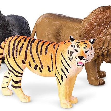 Terra by Battat – Realistic Jungle Animal Figurines, Plastic Lion, Tiger & Gorilla Toys – Collectible Animal Toys for Kids & Toddlers, Pretend Play, Educational Toy 3+ Years