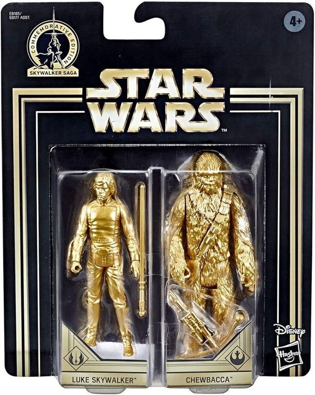HASBO Commemorative Edition Skywalker Saga Gold Luke Skywalker & Chewbacca