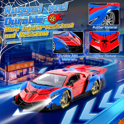 Sunhorse Toys for 3 Year Old Boys - Gifts for 3 4 5 6 7 8 12 Year Old Boys Birthday, Cars Toys - Remote Control Car with Lights & Controller, Hobby Racing/Race Vehicle for Kids Ages 4-8 5-7 Toddlers