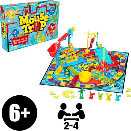 Hasbro Gaming Mouse Trap Kids Board Game, Family Board Games for Kids, Easier Set-Up Than Previous Versions, Kids Games for 2-4 Players, Kids Gifts, Ages 6 and Up