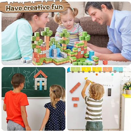 Magnetic Blocks Building Toys - 78PCS Magnet Building Blocks for Kids Building Game STEM Montessori Sensory Toys for Boys Girls Aged 3-12, Christmas Birthday Gifts