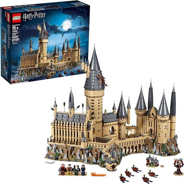 LEGO Harry Potter Hogwarts Castle 71043 Building Set - Model Kit with Minifigures, Featuring Wand, Boats, and Spider Figure, Gryffindor and Hufflepuff Accessories, Collectible for Adults and Teens
