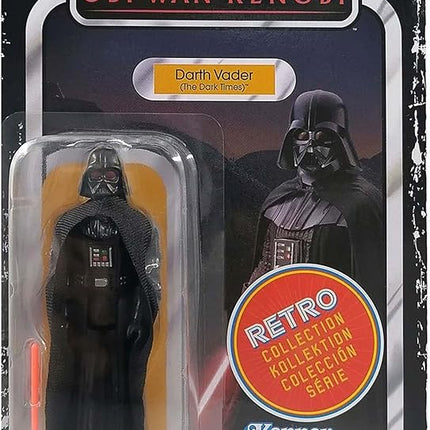 STAR WARS Retro Collection Darth Vader (The Dark Times) Toy 3.75-Inch-Scale OBI-Wan Kenobi Figure, Toys for Kids Ages 4 and Up, Multicolored, F5771