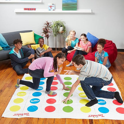 Hasbro Gaming Twister Ultimate: Bigger Mat, More Colored Spots, Family, Kids Party Game Age 6+; Compatible with Alexa (Amazon Exclusive)