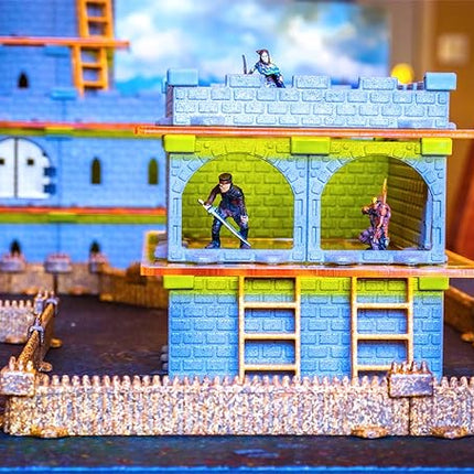 Dirt Cheap Dungeons Affordable Modular TTRPG Terrain Set ∣ Injection-Molded for Superior Durability ∣ Easy Storage & Recycled Material D&D Tiles ∣ Baron Keep Castle Set