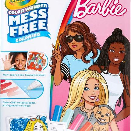 Crayola Barbie Color Wonder Coloring Set, Mess Free Coloring Book Pages for Toddlers, Travel Activity, Barbie Gift & Toys for Kids