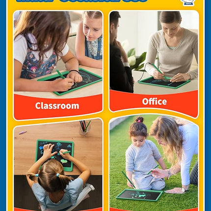 TEKFUN LCD Writing Tablet for Kids, 12inch Large Doodle Board Erasable Drawing Board, Zero Mess Coloring Travel Car Trip Toys for Toddler, Kids Birthday for Age 3-10 Boys & Girls