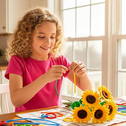 Caydo 200 Pieces Blonde Pipe Cleaners,Thick Fluffy Chenille Stems, Pipe Cleaner Crafts for Arts & Crafts, Perfect for Making Animals, Flowers, and Valentine's Day Decorations