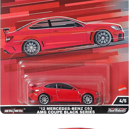 Hot Wheels Car Culture Circuit Legend Mercedes-Benz C63 AMG Coupe Black Series, Premium 1:64 Scale Die-Cast Vehicle