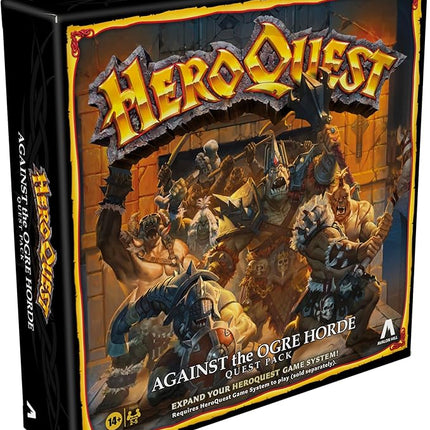 Avalon Hill Heroquest Against The Ogre Horde Quest Pack | Roleplaying Game | Ages 14+ | 2 to 5 Players | Requires HeroQuest Game System to Play, Multicolor, Pack 1