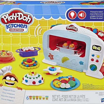 Play-Doh Kitchen Creations Magical Oven Play Food Set for Kids 3 Years and Up with Lights, Sounds, and 6 Colors (Amazon Exclusive)