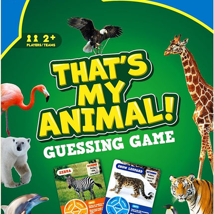 BenBen Guess Animal Card Games for Kids Family, 100 Cards, Educational Board Games for Travel, Classroom, Camping, Party, Car, Airplane, Road Trip Activities for Boys, Girls Ages 5+