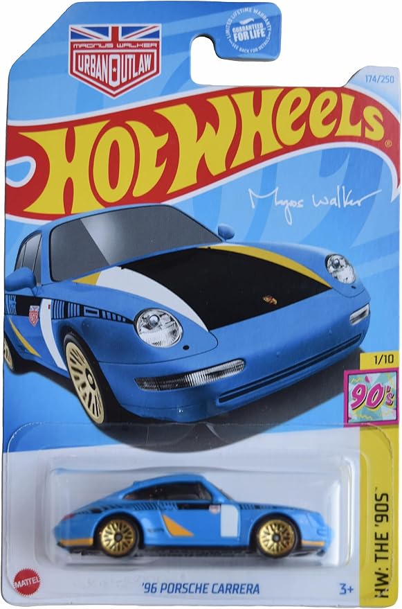 Hot Wheels '96 Porsche Carrera, HW The '90s 1/10 [Blue] 174/250