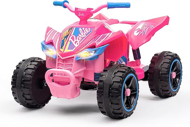 Barbie - 12V ATV Ride On Toy, Fun and Exciting Ride for Kids, Stylish Design for Imaginative Play (Pink)