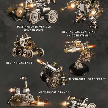 3D Metal Puzzles for Adults，3D Puzzle Metal Model Kit，3D Mechanical Model，Brain Teaser Puzzles DIY Assembling for Stress Relief for Teenagers and Adults