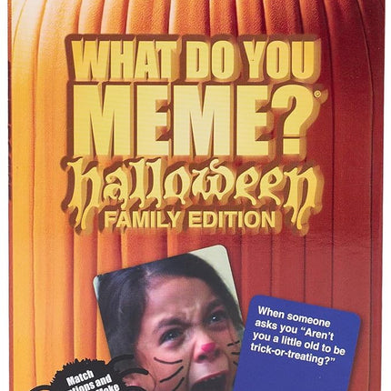 WHAT DO YOU MEME? Halloween Family Edition by Relatable, A Halloween Activity Travel Pack, Party Game, Includes 30 Photo Cards and 120 Caption Cards, for Kids 8-12